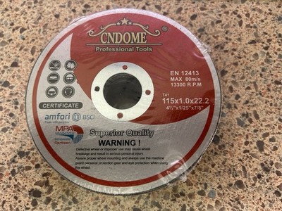 25pc CNDOME Pro Extra Thin Metal Cut Off Wheels 4-1/2'' x 1/25'' x 7/8'' Hole