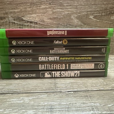 Xbox One Game Lot. Battlefield. PUBG. Fallout 76. Wolfenstein. Call Of Duty