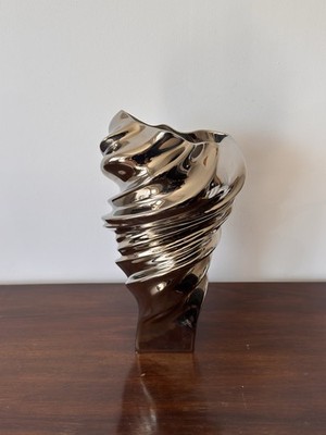 Rosenthal studio-line Squall Vase 32 cm platin titanisiert Cédric Ragot