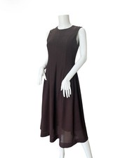 UNIQLO : C Mesh Sleeveless Dress In The 19 Wine Color Fit & Flare Preppy Size XS