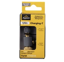 Appion CTEE14 MegaSeal Low-Loss Charging Tee Fitting - 1/4" 