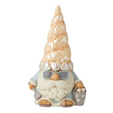 Enesco Jim Shore Heartwood Creek Coastal Seashell Gnome with Sunglasses