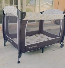 Baby Trend Portable Play Yard with Removable Bassinet, Canopy, Carry Bag