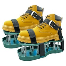 Lawn Aerator Shoes with Spring Mechanism Effort Saving Grass Spiker Garden Care