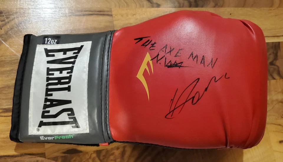 Guante firmado DUAL Vasyl Vasiliy Lomachenko boleto de evento certificado de autenticidad Walters Quit Foto 3 de 4