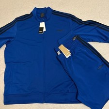 Adidas Men's Royal Blue Track Jacket and Pants Set