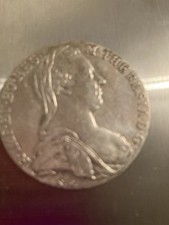 Austrian Empire 1780 Maria Theresa Thaler Silver Coin .833 Restrike