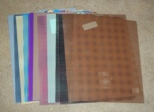 NEW 14 Plastic Canvas Sheets 7 Mesh Count  10.5" X 13.5" Assorted Colors NEW
