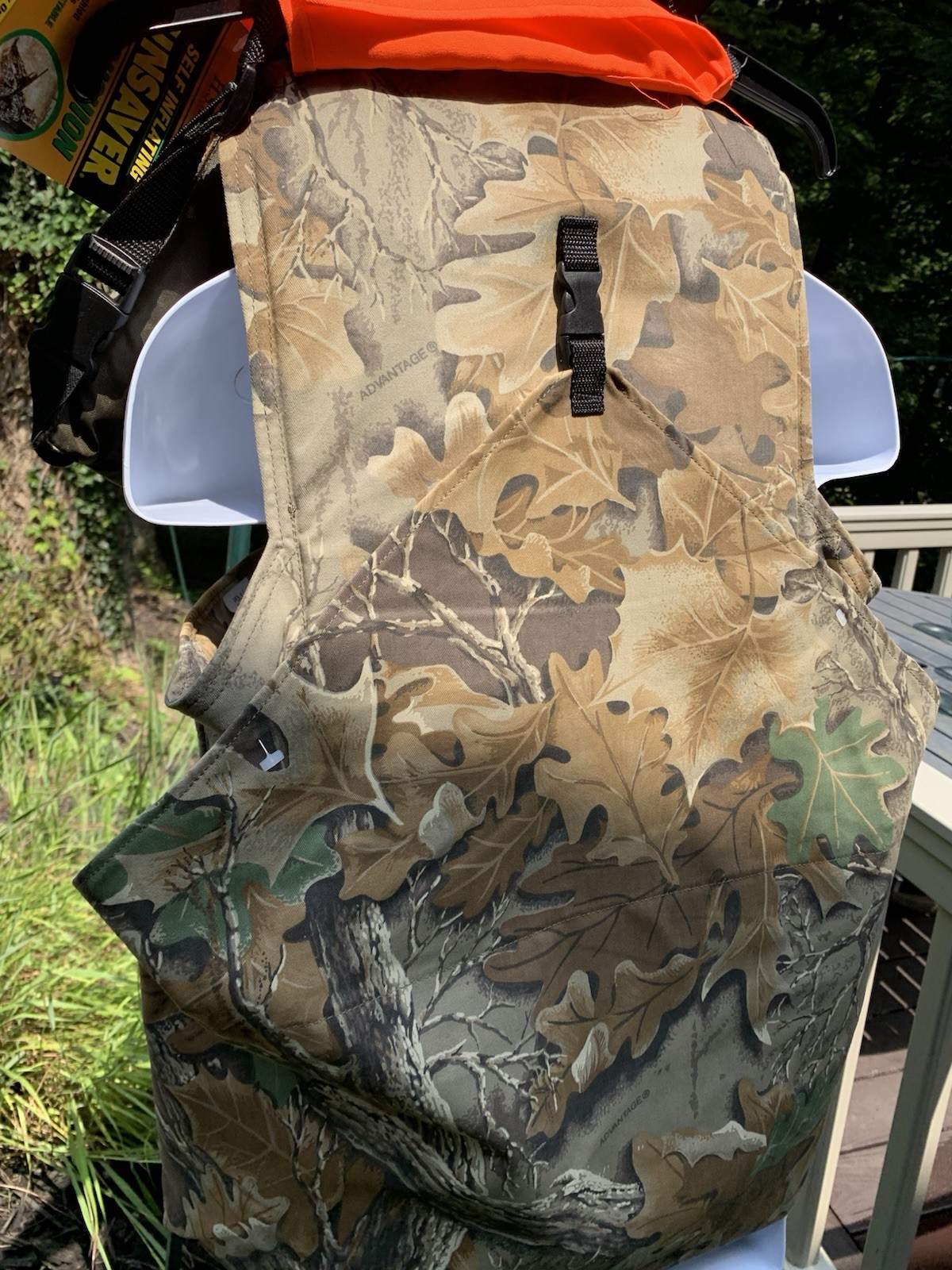 H.S. Strut Turkey Hunting Vest Poly/Cotton Advantage Camo L/XL Seat NWT