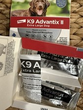 K9 Advantix II Extra Large Dog Over 55 lbs Spot-On Treatment 4 Months 4 Doses