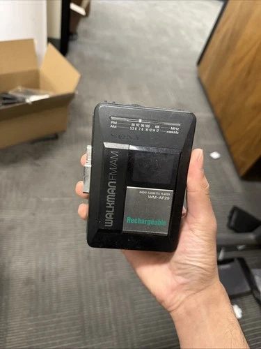 Vtg Sony Walkman Rechargeable Radio Cassette Player WM-AF29  ‼️NICE‼️