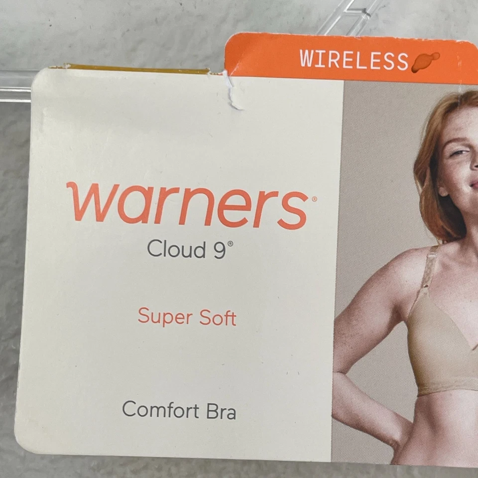 NUEVO Sujetador Warners 34A Cloud 9 Inalámbrico Súper Suave Confort Ciruela Foto 4 de 4