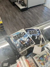 Nintendo Wii Rock Band Bundle With Microphone And Adapter