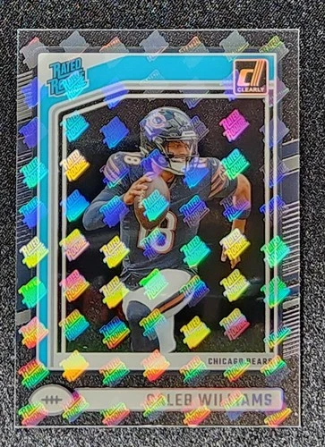 2024 Panini Clearly Donruss #51 Caleb Williams Rated Rookie Logo SP RC