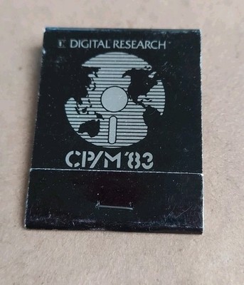 Vintage Matchbook Digital Reseach CP/M Computer Technology Operating System 80s