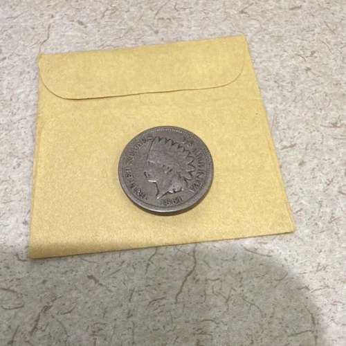 1861 Indian Head Small Cent Coin Philadelphia BN Circulated Uncertified