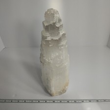 Selenite Crystal Tower Lamp 12 inch