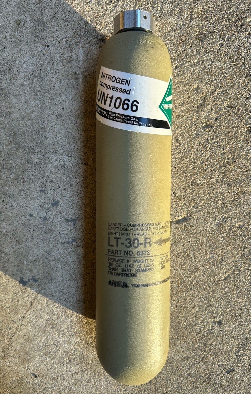 Ansul Cartridge Nitrogen LT-30-R 2026