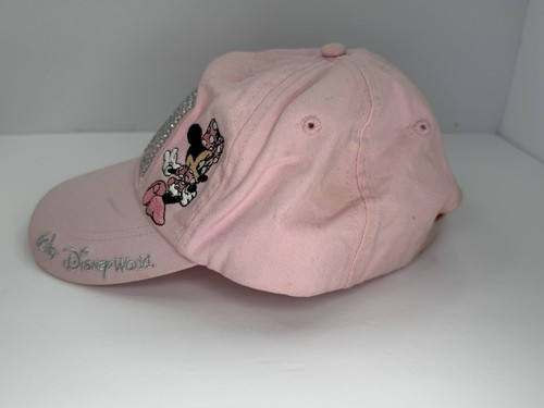 Disney Hat Pink Bling Minnie Mouse WDW Sequins Embroidered Baseball Cap - Picture 5 of 12