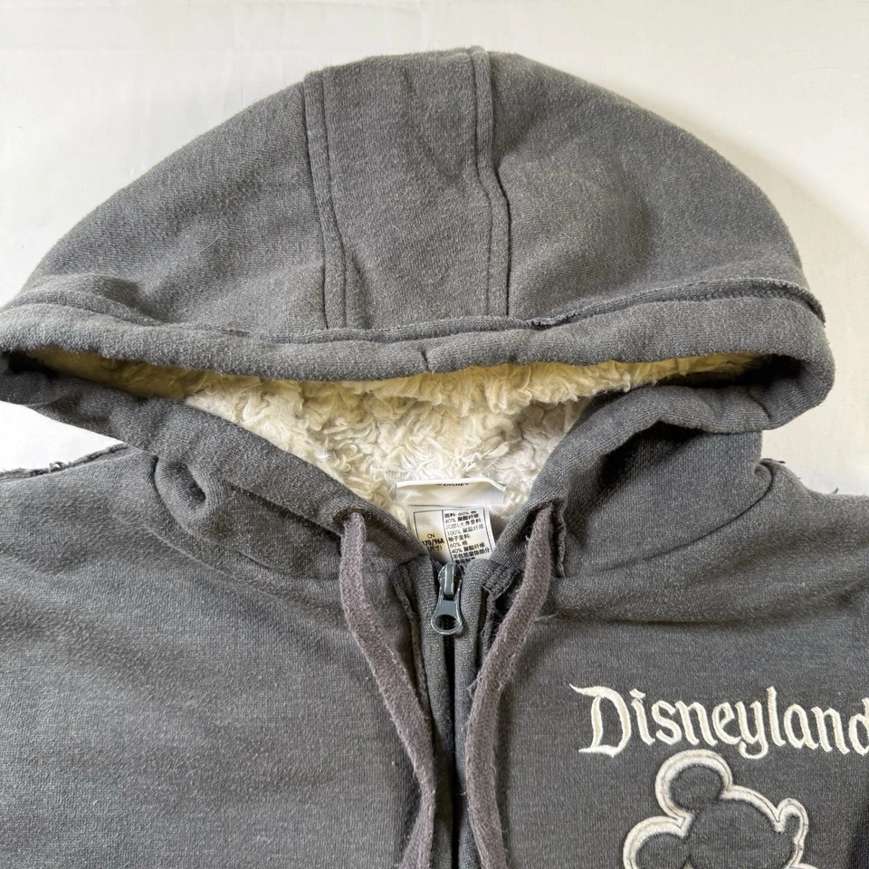 Womens Disney Parks Grey Distressed Mickey 55th Anniversary Lined Jacket Medium - Image 4 of 4