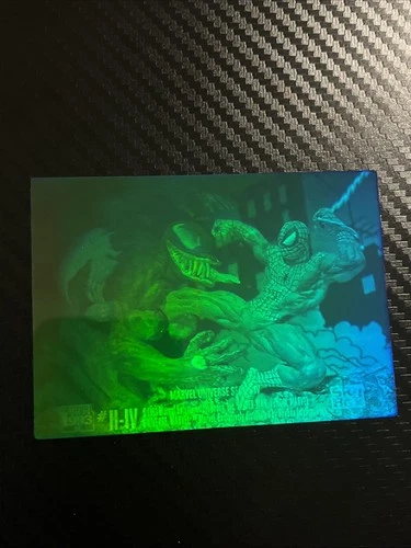 SkyBox 1993 Marvel Universe Series IV Hologram Spider-Man vs Venom Card