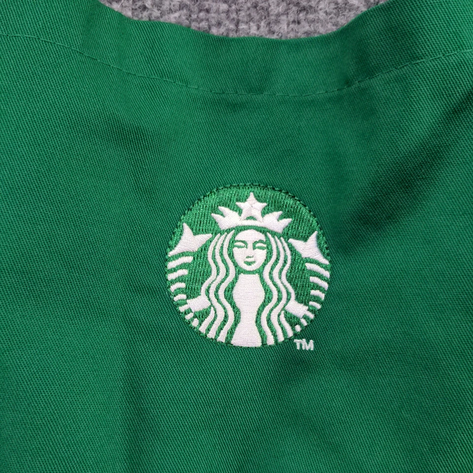 Starbucks Bib Apron Employee Uniform Green Adjustable Neck Strap - Image 4 of 4