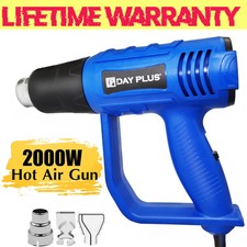 2000W Heat Gun Hot Air Wind Blower Dual Temperature + 3 Nozzles Power Heater gun
