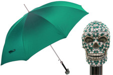 Pasotti Green Skull Umbrella with Gift Box included New