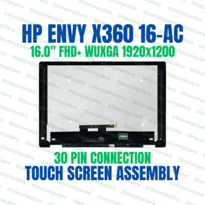 N86624-001 HP Envy x360 2-in-1 16-ac 16t-ac WUXGA LCD Touch Screen Display