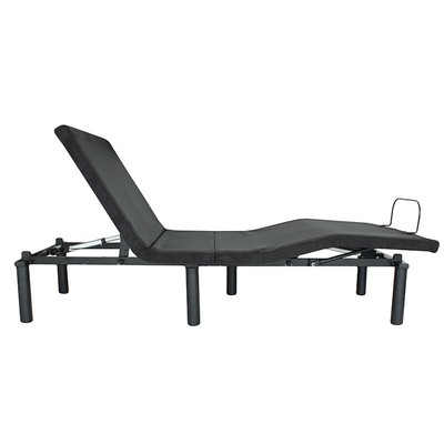 King Electric Bed Frame Head & Foot Adjustable Bed Base w/ Remote Control Black