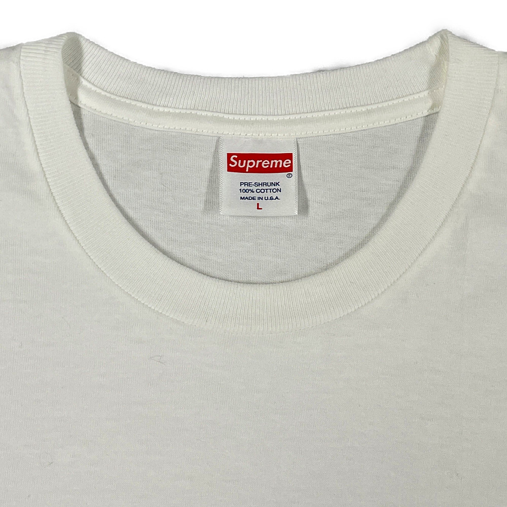 Box logo t-shirt Supreme White size L International in Cotton