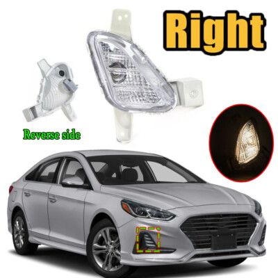 Right Side Daytime Running Light & Fog Lamp Assembly For Hyundai Sonata 2018-2019 – Plug & Play