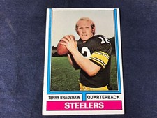 T3-91 FOOTBALL CARD - TERRY BRADSHAW PITTSBURGH STEELERS - CARD #470- 1974 TOPPS