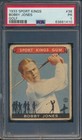 1933 SPORT KINGS FOOTBALL #38 BOBBY JONES PSA 1 COUR