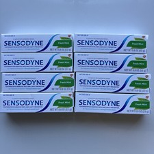 Sensodyne Fresh Mint Toothpaste for Sensitive Teeth 0.8oz EXP 05/25 8 Pack