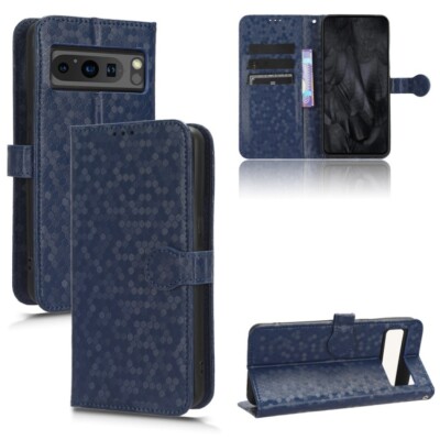 For Google Pixel 8 Pro Honeycomb Dot Texture Leather Phone Case cover shell