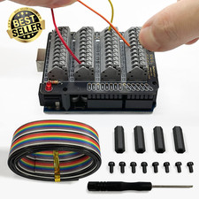 Uno Terminal Block Shield Kit, Compatible with Arduino Uno R3, Push-In Connector