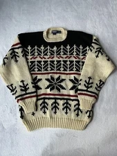 VTG Strawbridge & Clothier  Sweater XL Pullover Acrylic Wool Blend