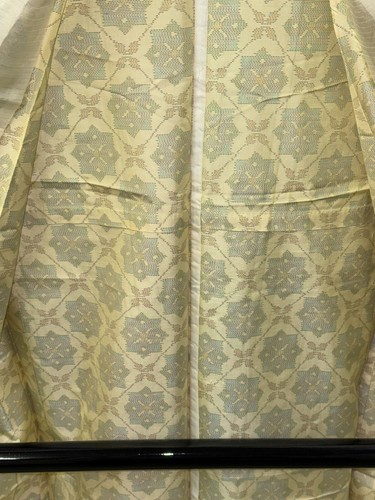 Kimono japonés vintage poliéster blanco tradición cara altura 63,38 pulgadas - Imagen 20 de 23