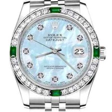 Rolex Datejust 26 mm Baby Blue Pearl Diamond ...