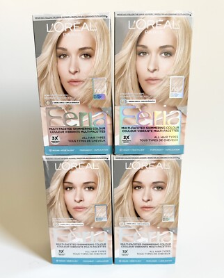 4X L'OREAL FERIA STARLET #110 Very Light Beige Blonde Loreal Feria 110