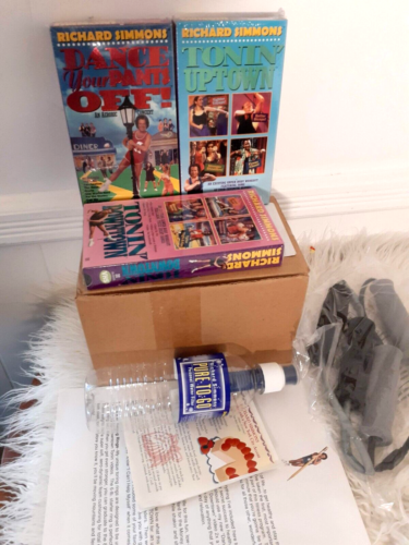 Lot New Sealed Richard Simmons Exercise VHS Tapes Tonin Uptown/Downtown/Dance - Picture 1 of 11