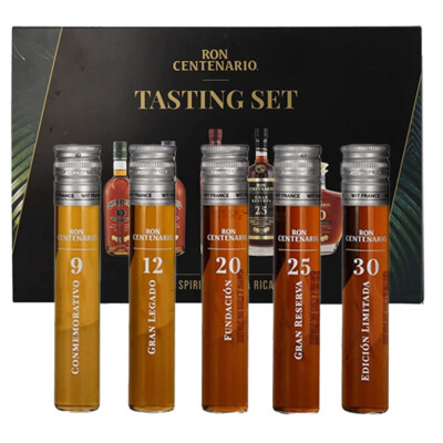 Ron Centenario Tasting Set (9/12/20/25/30) 40% Vol. 250ml inkl. Geschenkbox