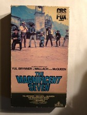 THE MAGNIFICENT SEVEN VHS YUL BRYNNER, STEVE MCQUEEN CBS FOX 1960-1984