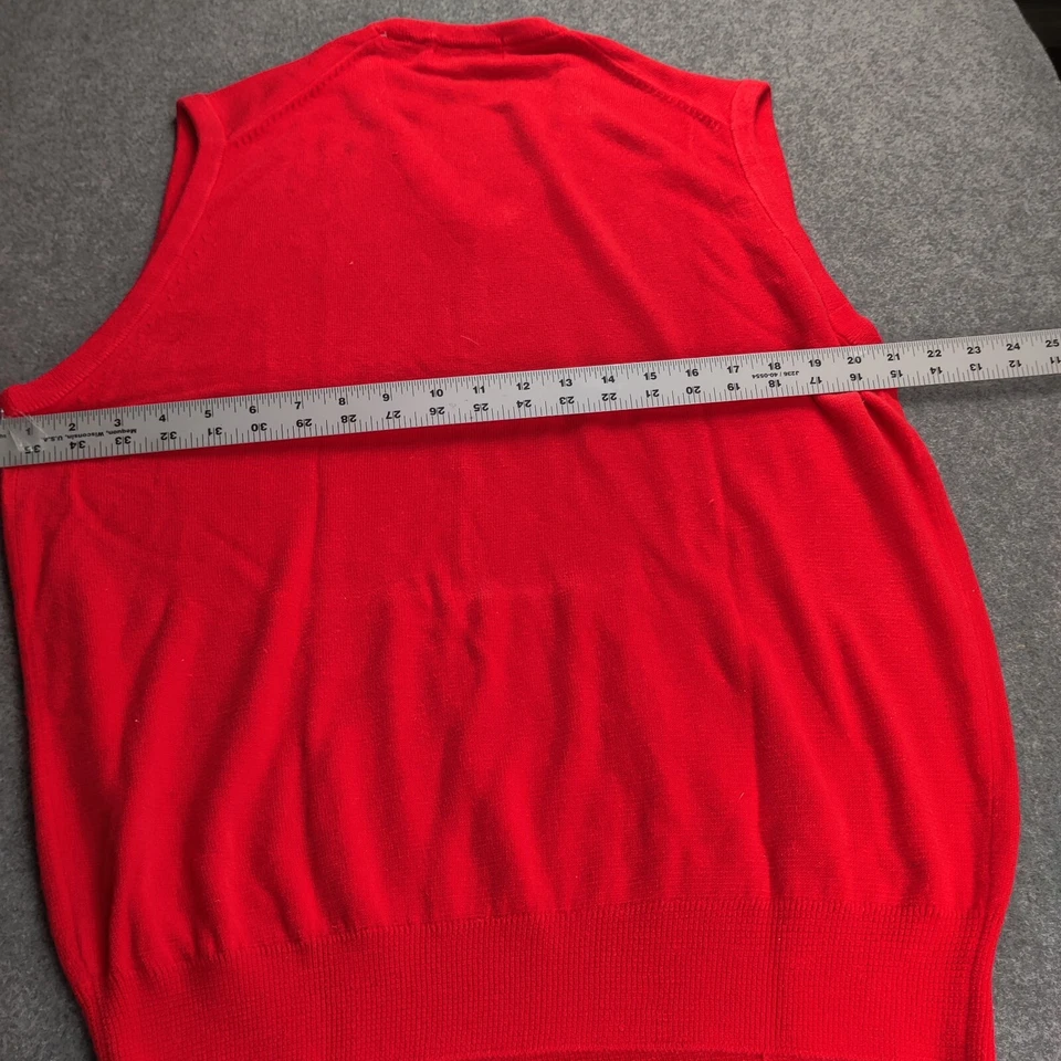 NBC 1988 Olympic Seoul Chaleco Hombres Extra Grande Rojo Lamode Du Golf Deportes Medios Foto 3 de 4