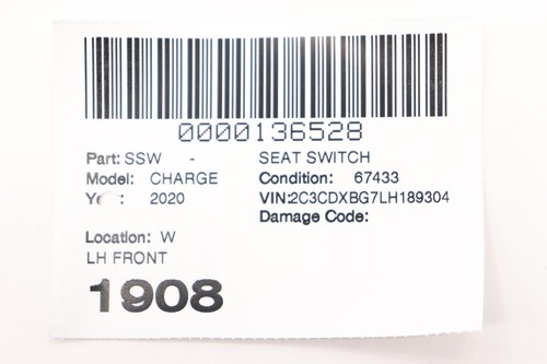2011 - 2023 DODGE CHARGER FRONT LEFT SIDE SEAT LUMBAR SWITCH OEM 56046232AB - Picture 12 of 12