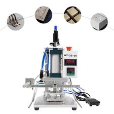 Digital Hot Foil Stamping Machine Air-Operated Embossing 8*10cm Leather PU Cards