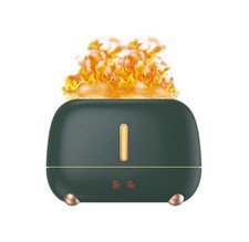 Diffuseur D'Huiles Essentielles Flamme Humidificateur Vert