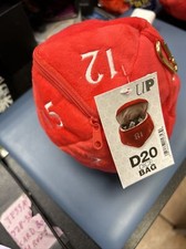 Ultra PRO Red D20 Plush Dice Bag