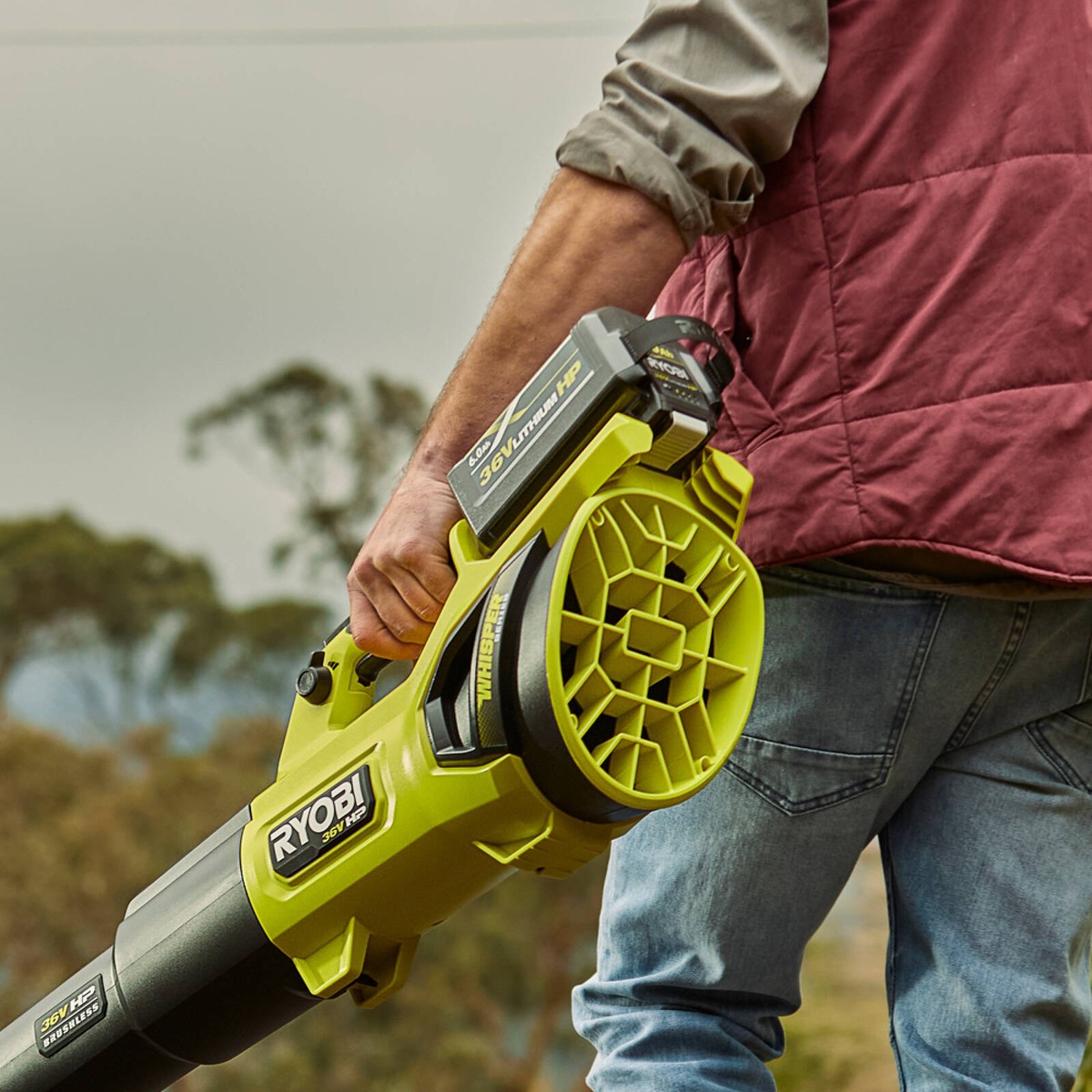 Brushless Blower Vac Ryobi Cordless Blower 36v Bunnings Blower Kit